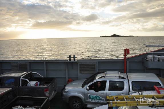 Fim de tarde em Caleta La Arena, a última travessia de balsa da Carretera Austral, no sul do Chile